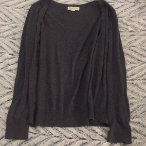 Gray cardigan